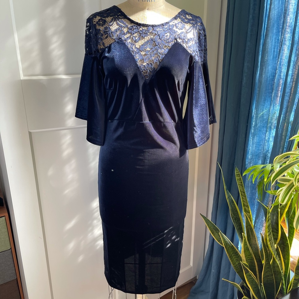 ASOS maternity velvet dress
